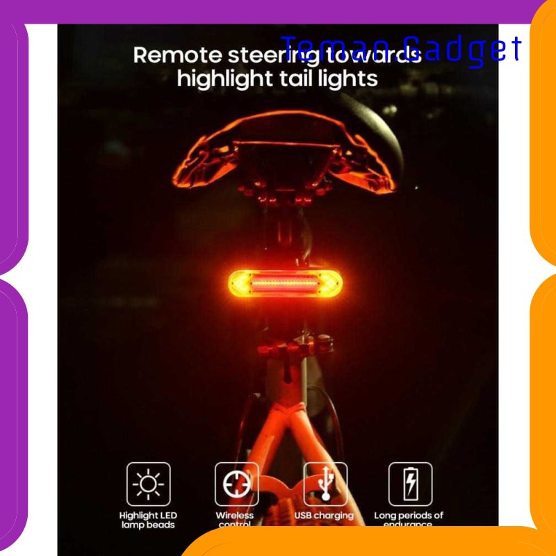 TG-IB544 Enfitnix Lampu Belakang Sepeda Bike Taillights Wireless Remote DC-110