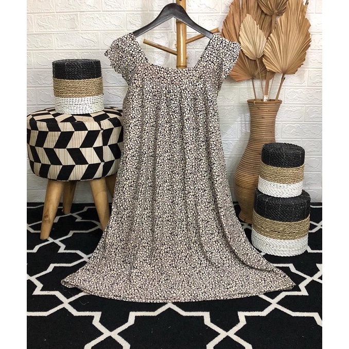 homewear / Daster sabrina bahan Kain utuh adem 100% bahan premium katun rayon santung  dan viscos pr