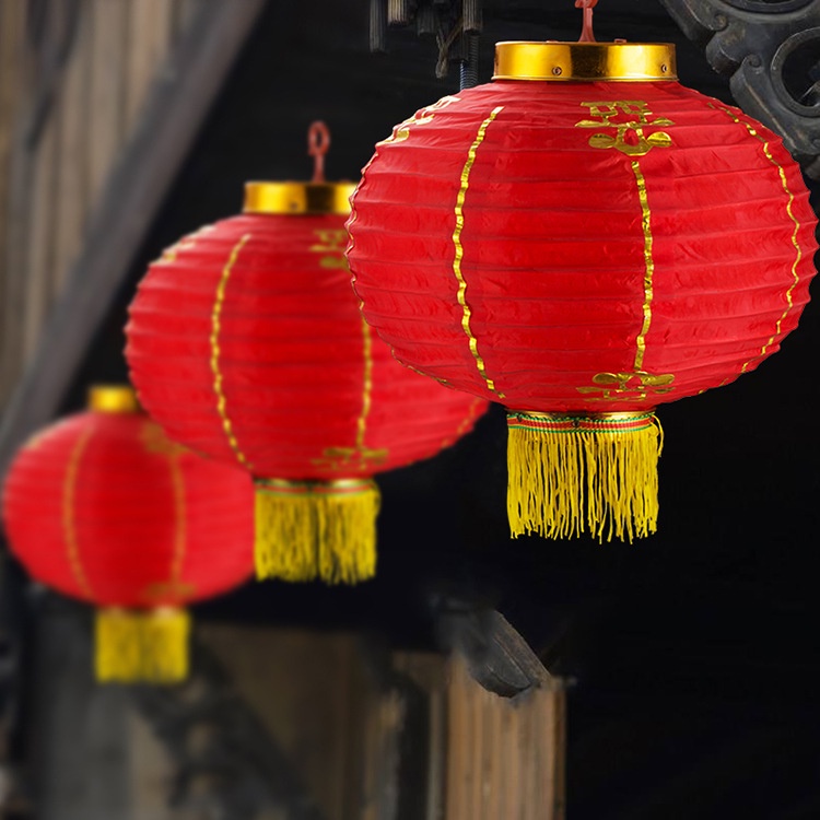 Lampion Gantung Imlek Lampion Kain Sutra Besar Premium / Lampion Dekorasi Hiasan Kelinci 2023 Chinese New Year