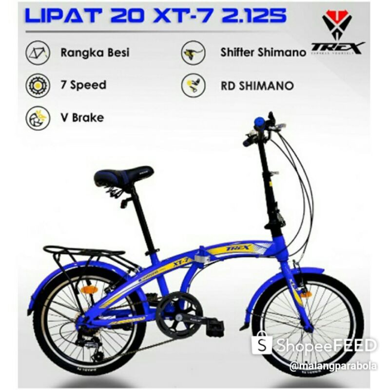 sepeda lipat Trex 20XT