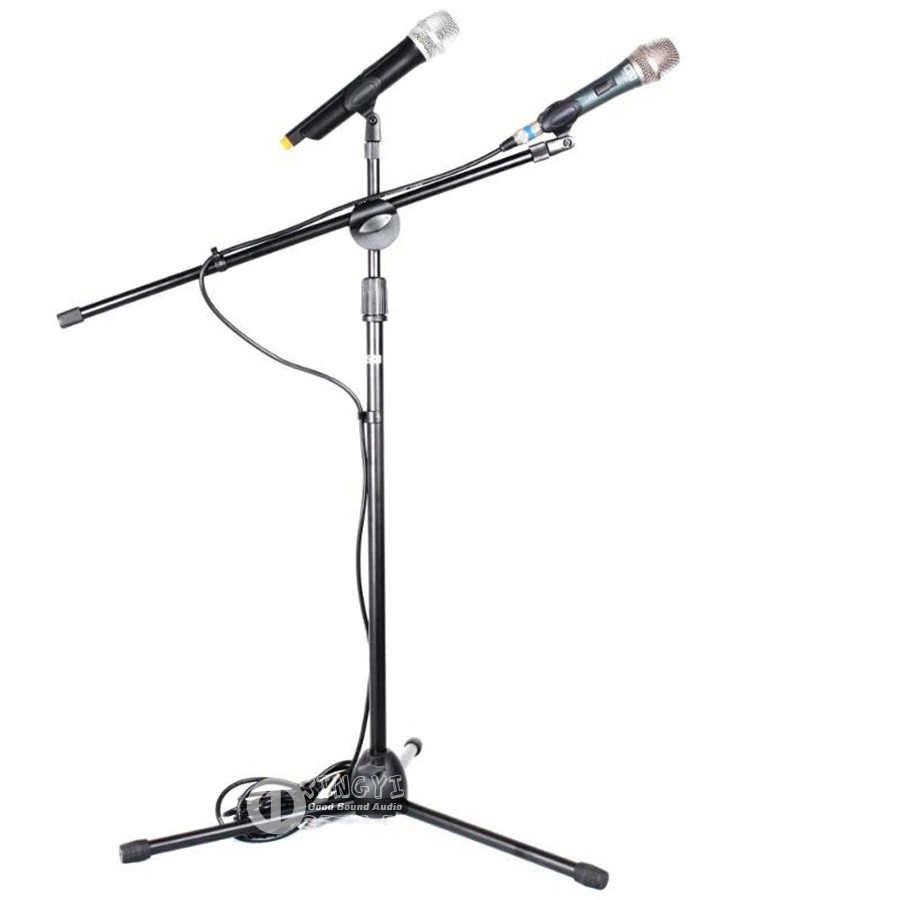 Jual Professional Adjustable Desktop Floor Tripod Microphone Holder Boom Stand For SHURE