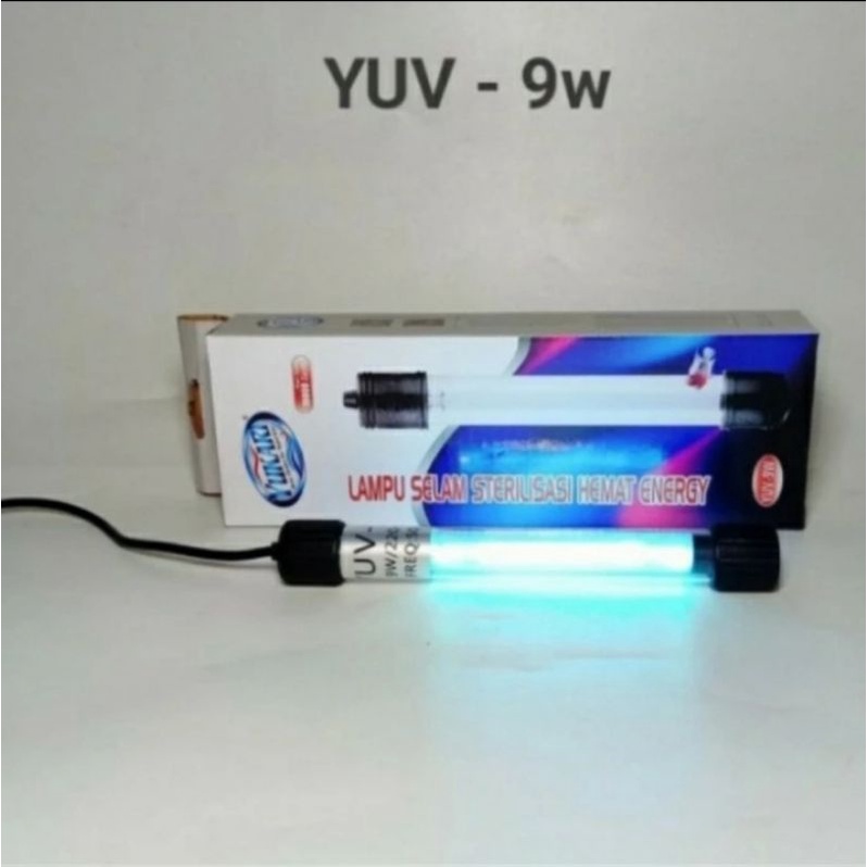 Lampu UV aquarium Lampu UV celup Lampu Ultra Violet aquarium 9 watt