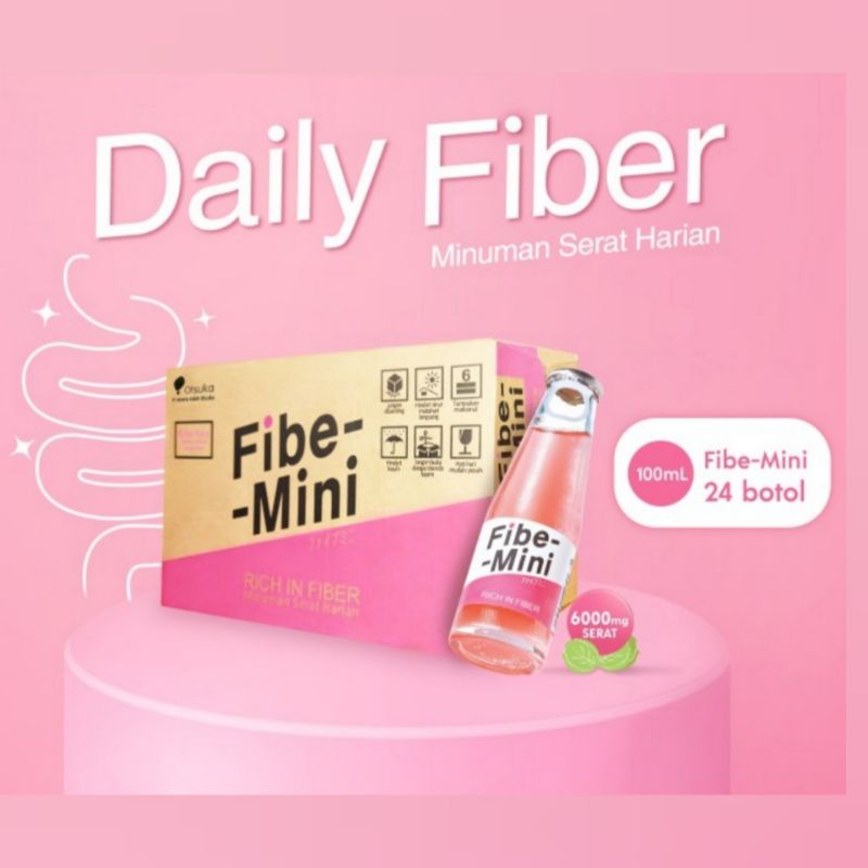 

FIBE MINI, Minuman KAYA SERAT, 100 ml, isi 1 Karton 24 Botol