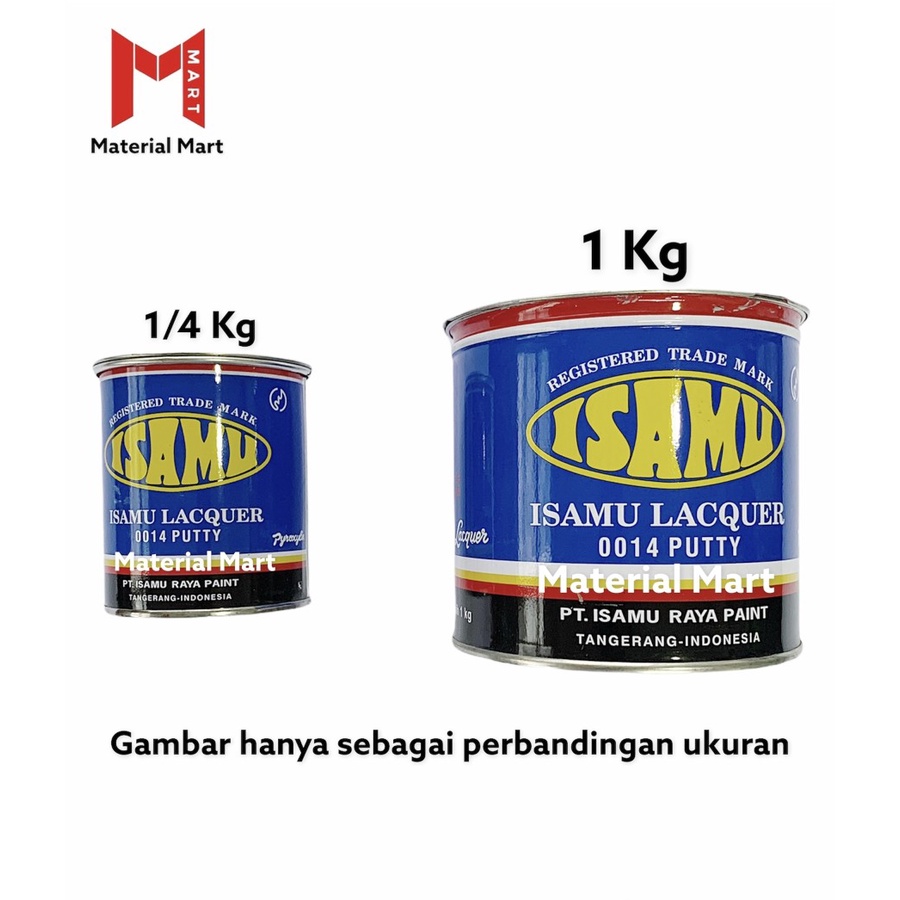 Isamu 1 Kg ASLI | Isamu Lacquer Dempul Besi 1Kg | Dempul Mobil Motor | Material Mart