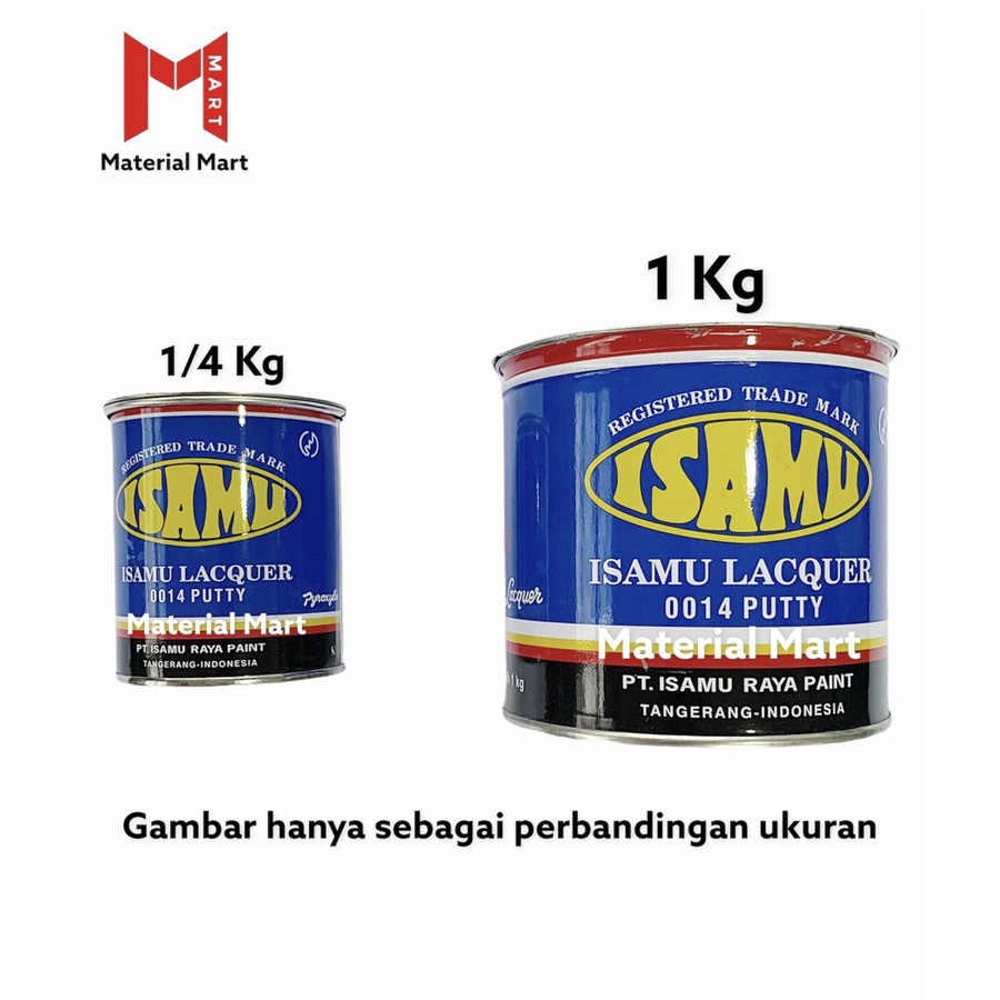 Isamu 1/4 Kg | Isamu Lacquer Dempul Besi 1/4Kg | Dempul Mobil Motor | Material Mart