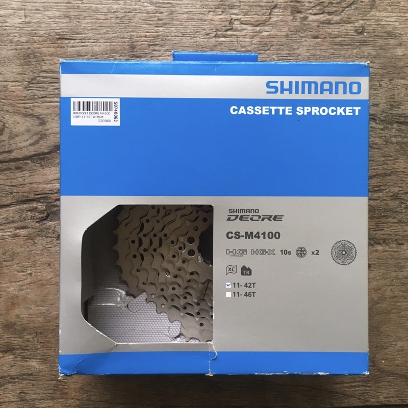 Sprocket Shimano Deore M4100 10 Speed 42T 11-42T Cassete Terbaru
