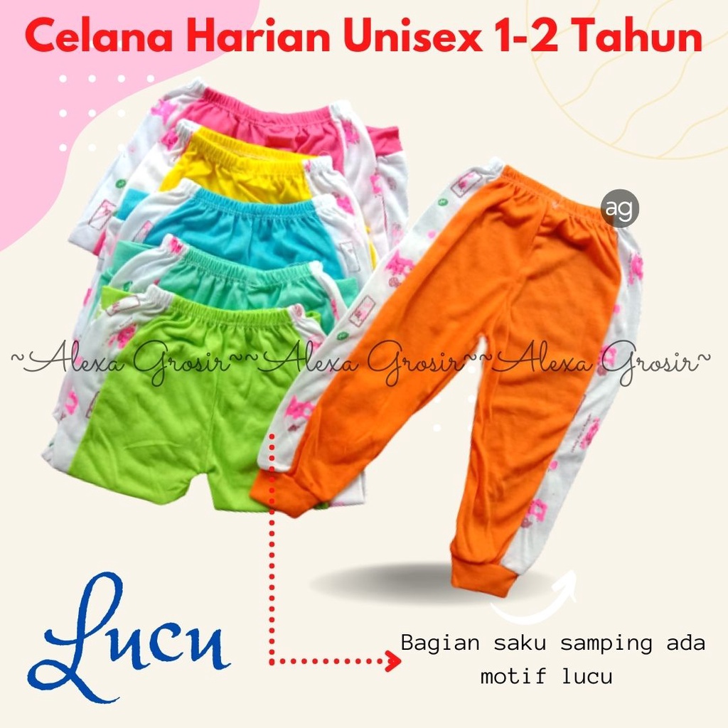 Celana Panjang Anak size  M L XL Harian Polos Warna Best Quality