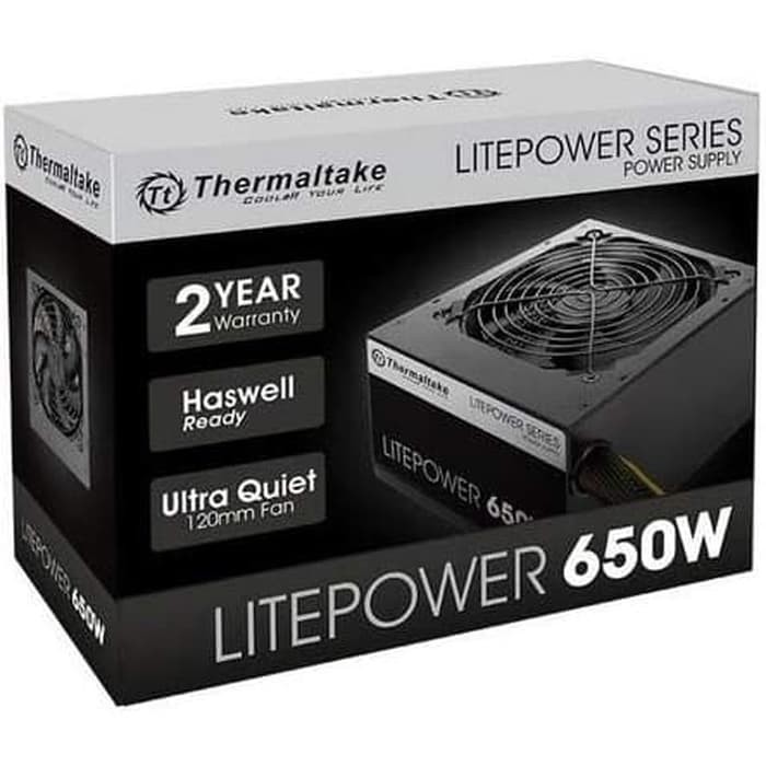 Thermaltake Litepower 650Watt PSU/ Power Supply - 650 W