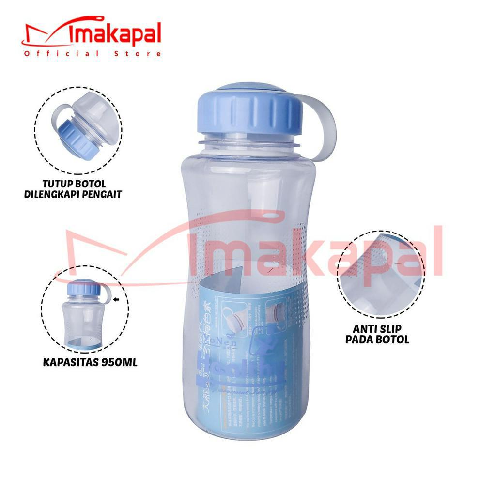 Botol Air Plastik Biru 950 ml