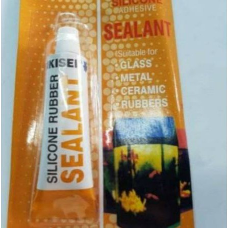 Lem sealant bening / lem silikon / lem kaca bening sikisei 35gr