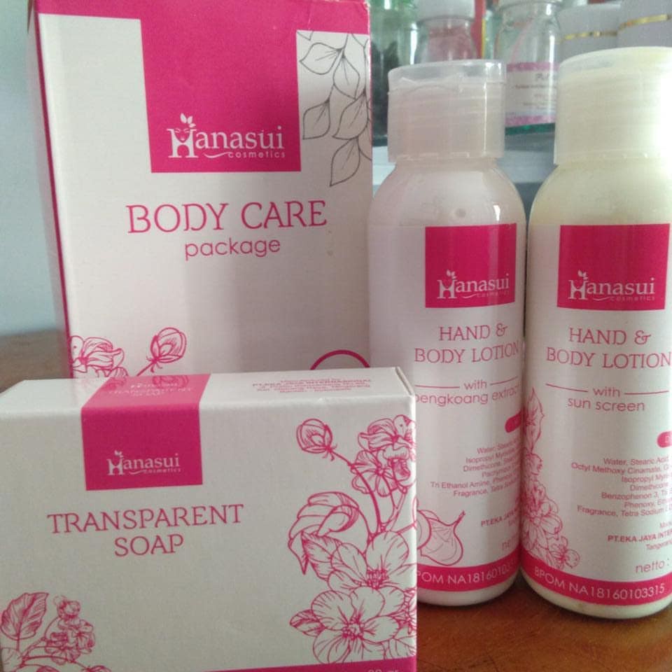 Hanasui Body Care Lotion 3 in 1 SAbun Losion Pagi Malam Perawatan Kulit Cantik Beauty Skin Care