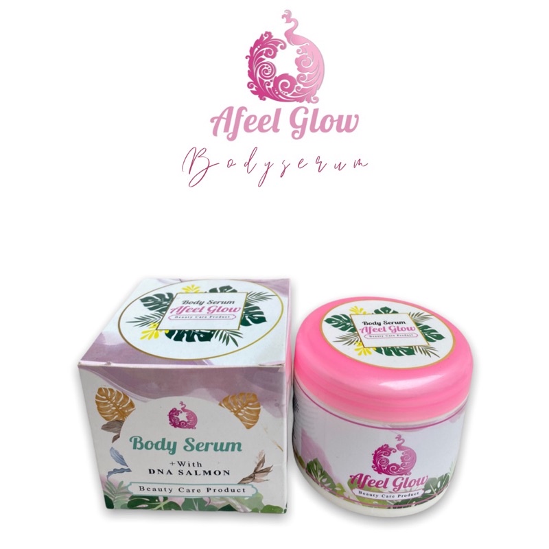 BODYSERUM DNA SALMON PEMUTIH BADAN AFEEL GLOW BPOM✅
