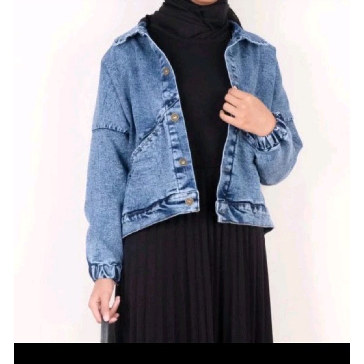 JAKET JEANS // JAKET CROP // JAKET JEANS CROP // JAKET JEANS WANITA