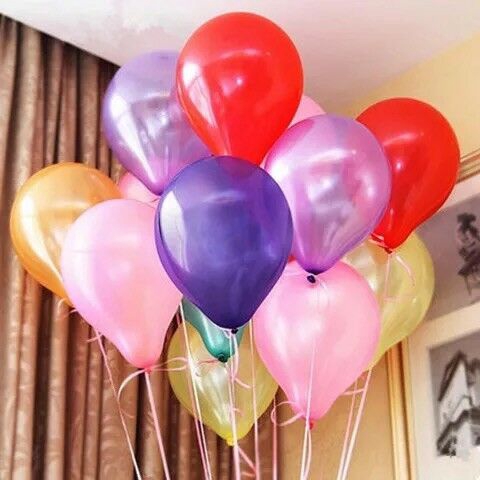 100 Pcs/set Warna-Warni Pearlescent Lateks Balon Pernikahan Ulang Tahun Baby Shower Pesta Dekorasi Balon Meriah Dekorasi Mainan Anak