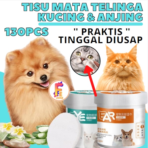 Tisu Basah Pembersih Noda Mata Atau Telinga Kucing Dan Anjing FEZONE