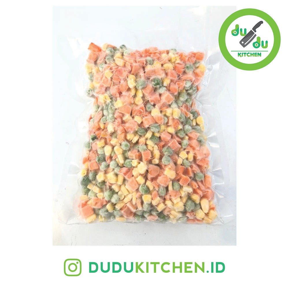 

Dudu Kitchen (Vegetable) Mix Frozen - 3 Way Sayur Beku Jagung Wortel Kacang Polong