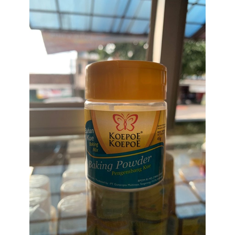 

Baking Powder Koepoe Koepoe Kupu Kupu 45 gr