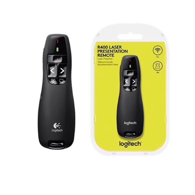 Logitech R400 Presentasi Remote Laser Pointer Original