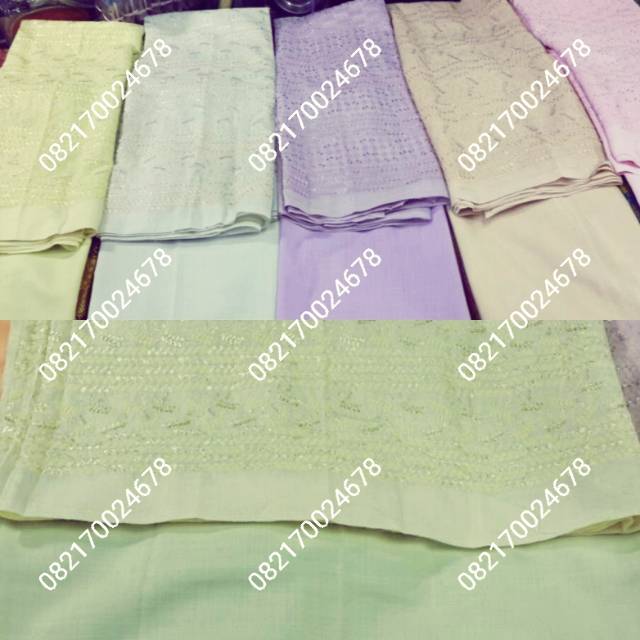 Bahan Bordir Baju Kurung Kebaya