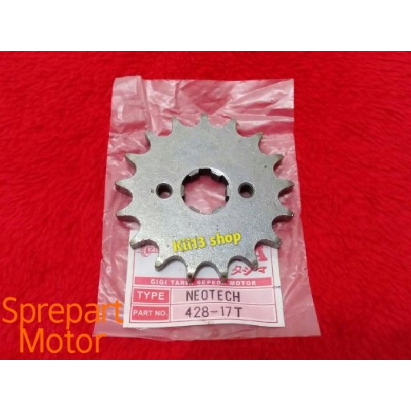 Gir Ger Gear Depan GL Neotech Mega Pro Tiger 428 X 17 T Tajima
