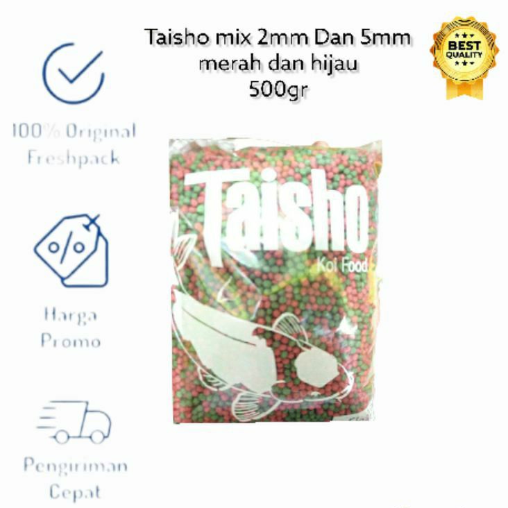 TAISHO MIX TAISHO HIJAU MERAH TAISO SUPER 2MM 5MM PELET PAKAN IKAN FLOATING