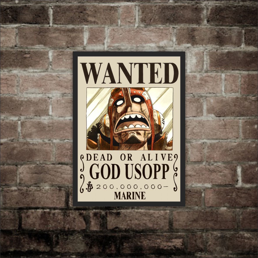 Poster Anime one piece wanted Hiasan Dinding Kamar wall decor-20