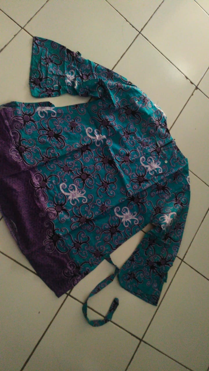 Maura Couple - Sania Ruffle Batik Couple Ori Ndoro Jowi Garansi Termurah Shopee - Kebaya Modern 2564