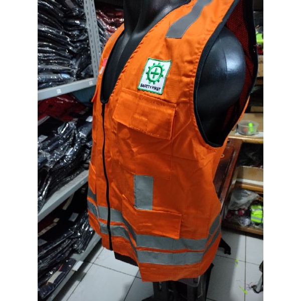 ROMPI SAFETY BAHAN KAIN DRILL ORANYE PREMIUM