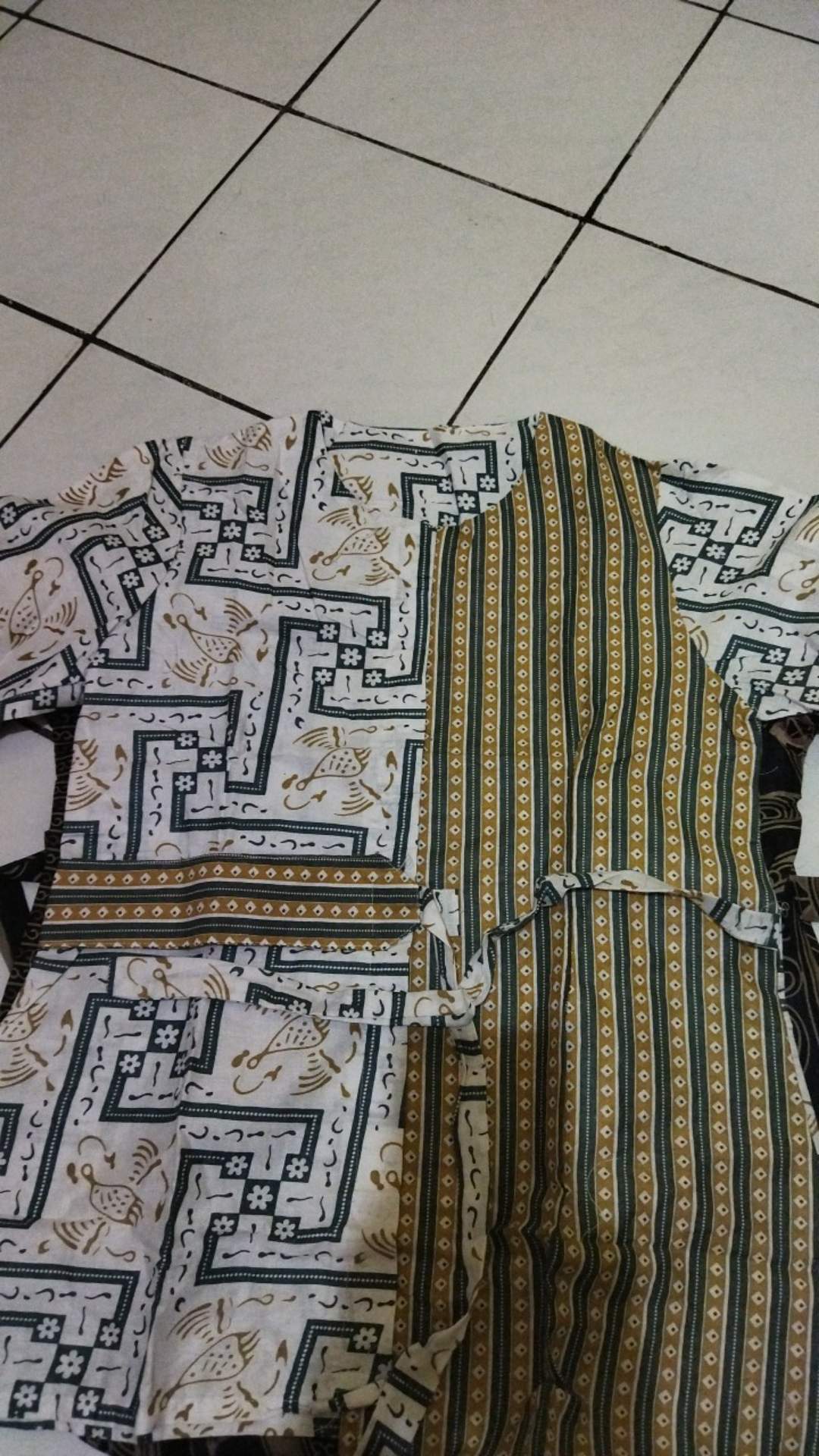 Tey-17 Batik Wanita Asj Sa Hrb026 Kenongo Kemeja Tosca Pendek