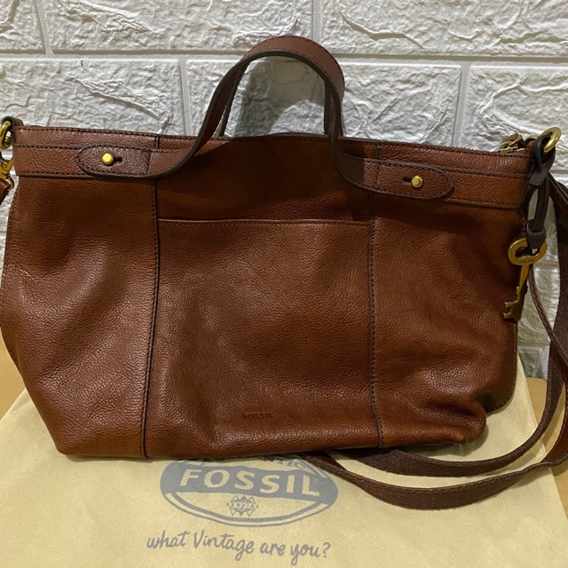 preloved fossil sadie satchel