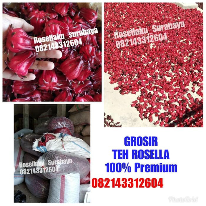 

hisbicus flower organic 1kg // teh rosella merah premium obral