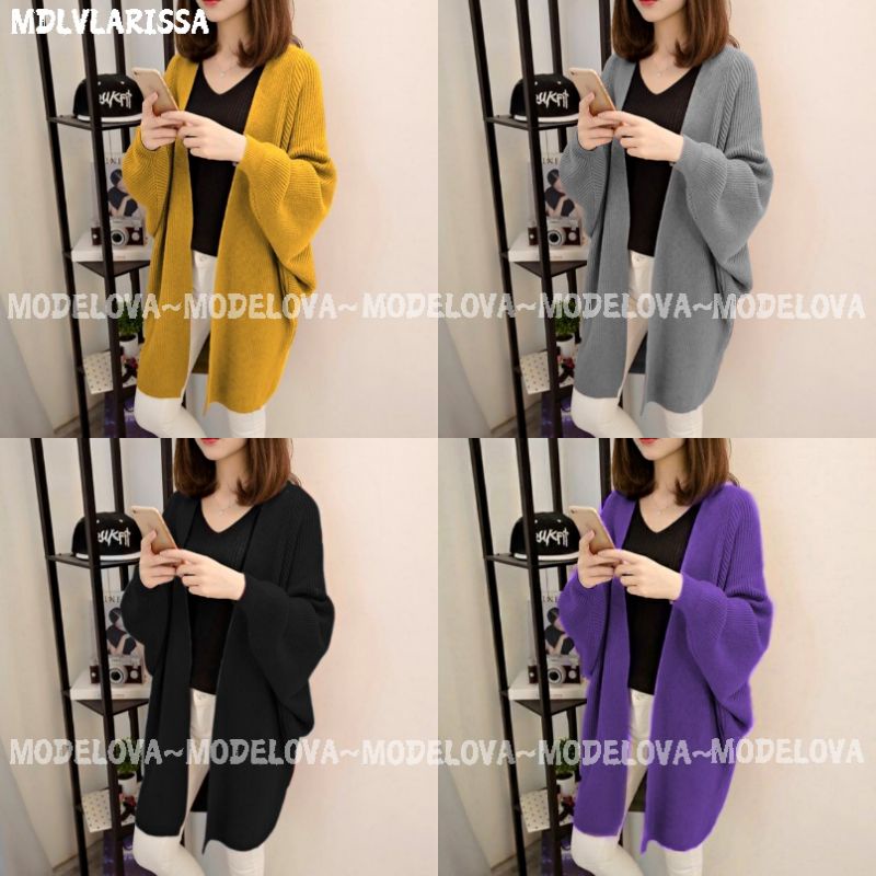 MDLV ~ CARDI LARISSA RAJUT // CARDIGAN RAJUT LENGAN PANJANG // FASHION WANITA