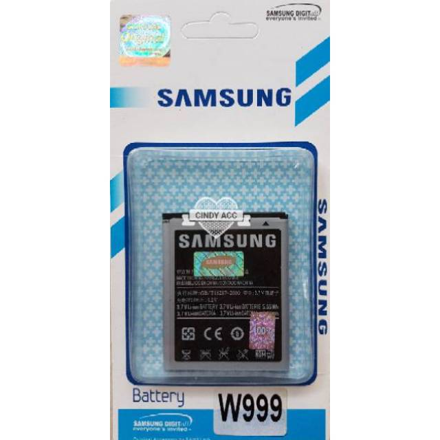 Baterai Battery Batre Original Samsung Galaxy OMNIA M W999 S7530 T1910