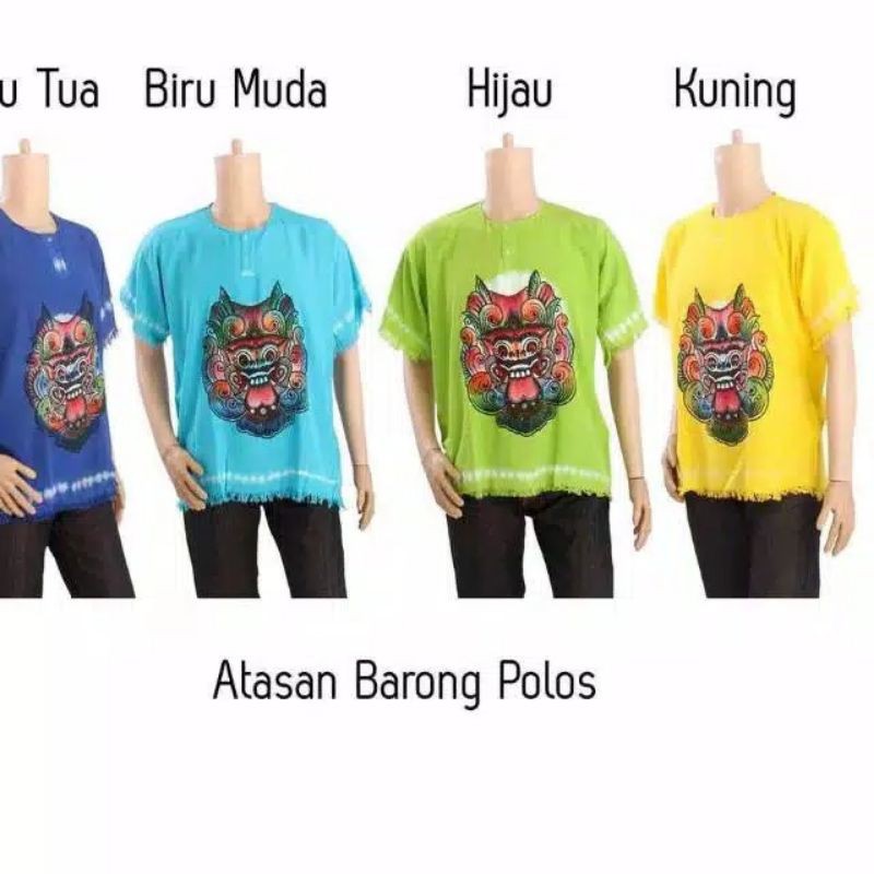 Baju Barong santai / baju barong bali dewasa bisa cod