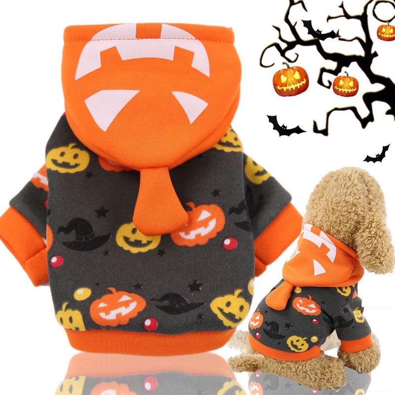 Baju Kucing Anjing Motif Halloween Cat Dog Pet Costume Kostum Haloween Murah Kaos