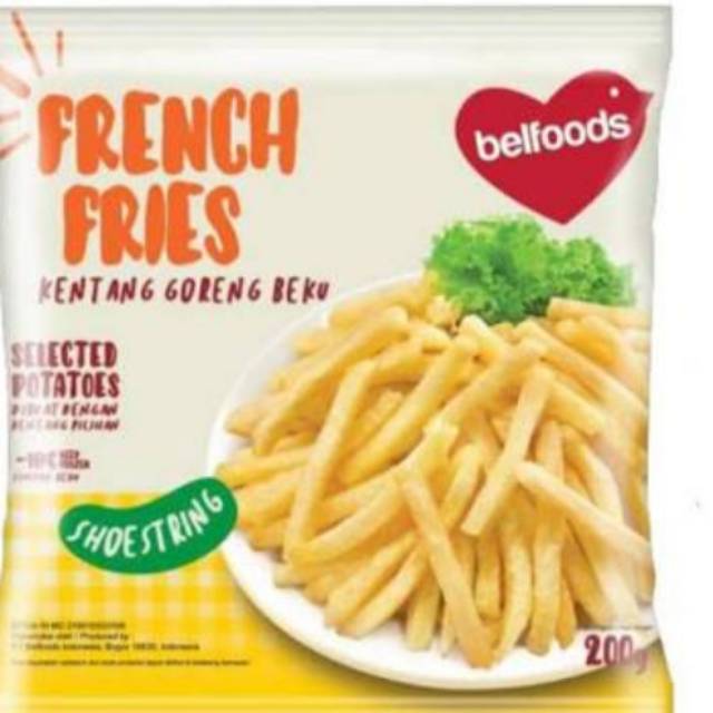 

Kentang Goreng Belfoodd 200 gr - Kentang Shoestring