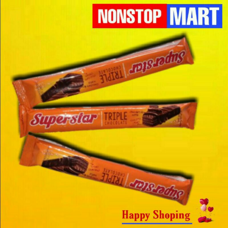 

ECER - SUPERSTAR TRIPLE Wafer Coklat 18gr/pcs