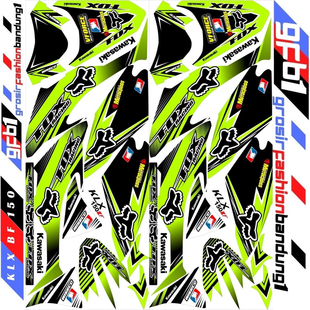 Decal Motorcross Trail Adventure KLX BF 150 Vriasi Fox