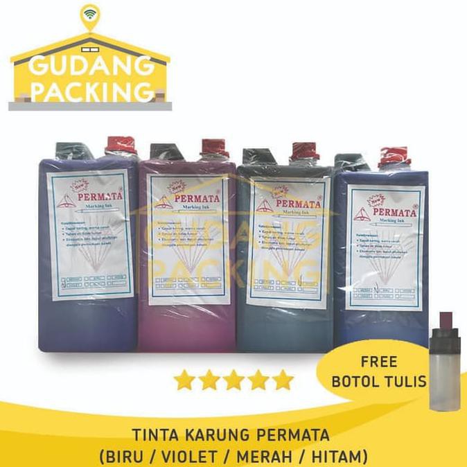 

Produk Terbaik] Tinta Karung Permata Wrn Biru/ Violet/ Hitam/ Merah (Free Botol Tulis) - Merah