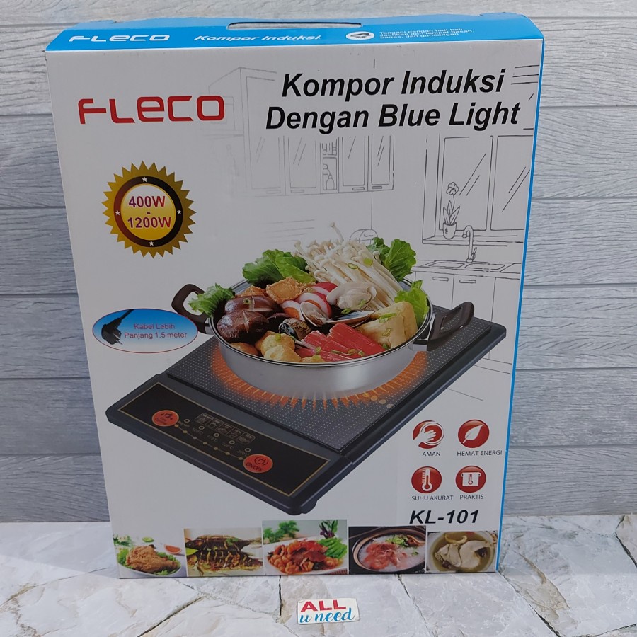 PROMO~Kompor Listrik Induksi Fleco KL-101 | Kompor Induksi Ceramic 5 Mode Suhu Fleco KL-101 | portable induction cooker 400 -1200W | Kompor Induksi Hemat Listrik | | FMS