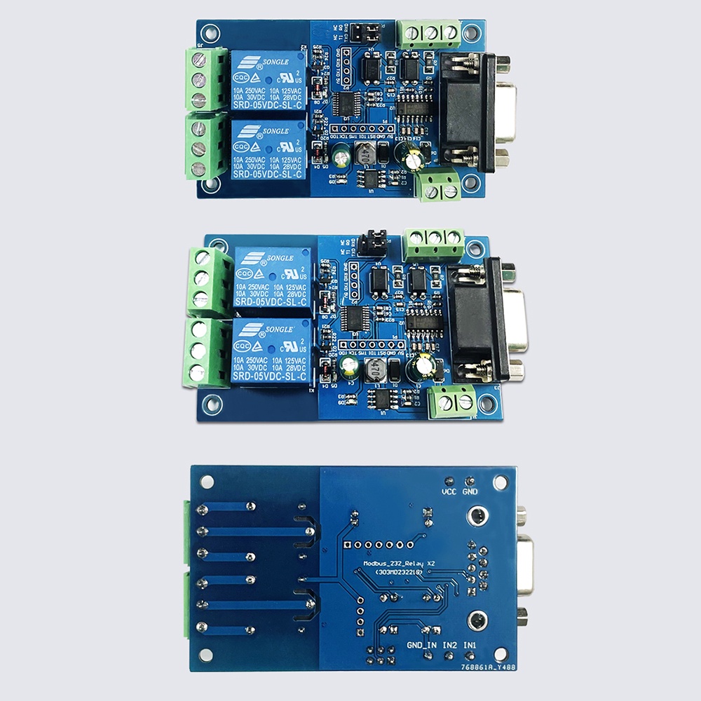 Modul relay Dc7~24V RS232 TTL UARTModbus RTU 1 2 Channel