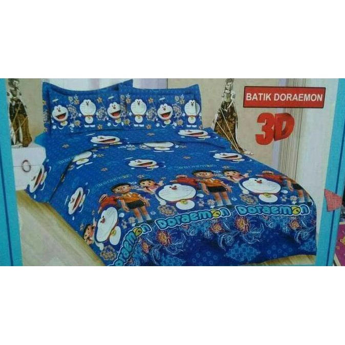 Sepre Bonita Mitif, Sprei Bonita 180X200 Doraemon Batik Seprai Sprai Sepray ,Bahan Halus