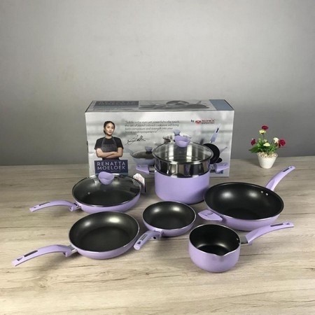 COOKWARE SET 9PCS RENATTA PASTEL (9PCS-REN/PM-9PTL) SUPRA