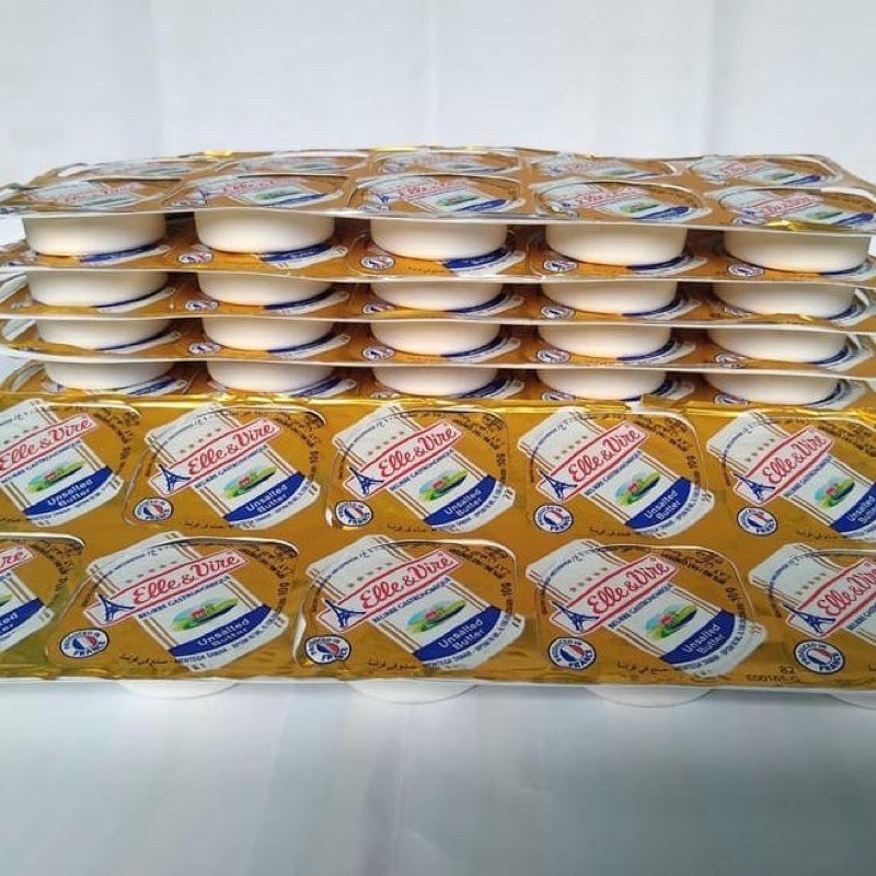 Elle &amp; Vire Unsalted butter exp terbaru 2024-tidak bisa COD, (Sertakan Packing Tambahan - Baca Deskripsi)