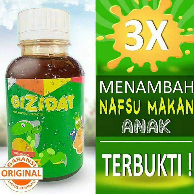 

Kualitas Terjamin Original Gizidat - Madu Penambah Nafsu Makan Anak Ikan Sidat + Probiot Dijamin