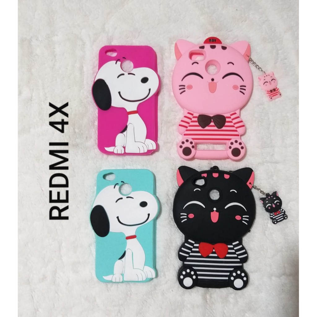 CASE CARACTER BONEKA 3D // XIAOMI REDMI 4X | Shopee Indonesia