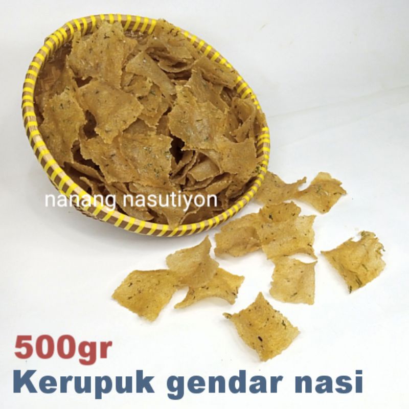

Piscoklegit_ Krupuk Kerupuk Gendar Legendar Nasi Rasa Original Bawang Asal Wonosobo Netto 500Gram