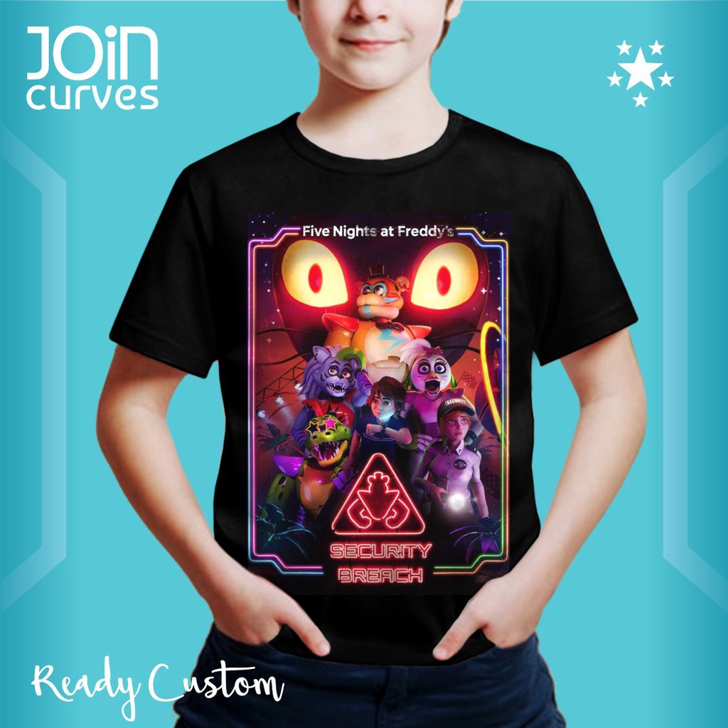 Kaos Anak FNAF I Five Nights at Freddy's Security Breach