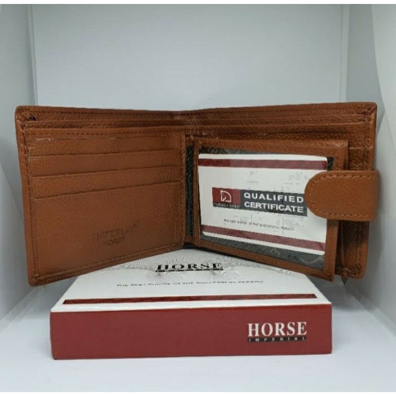 Dompet Kulit Sapi asli Dompet Kancing Horse Imperial. Original