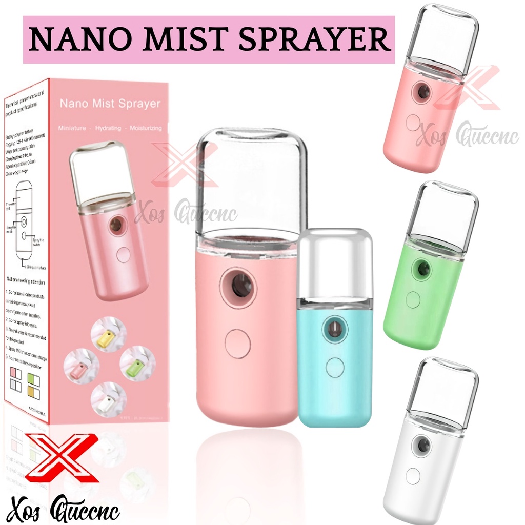 [XOQ] NANO SPRAY PORTABLE / MIST SPRAYER PERAWATAN WAJAH PELEMBAB WAJAH MINI DENGAN KABEL USB / FACE MIST SPRAYER